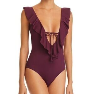 Becca Deep V swimsuit